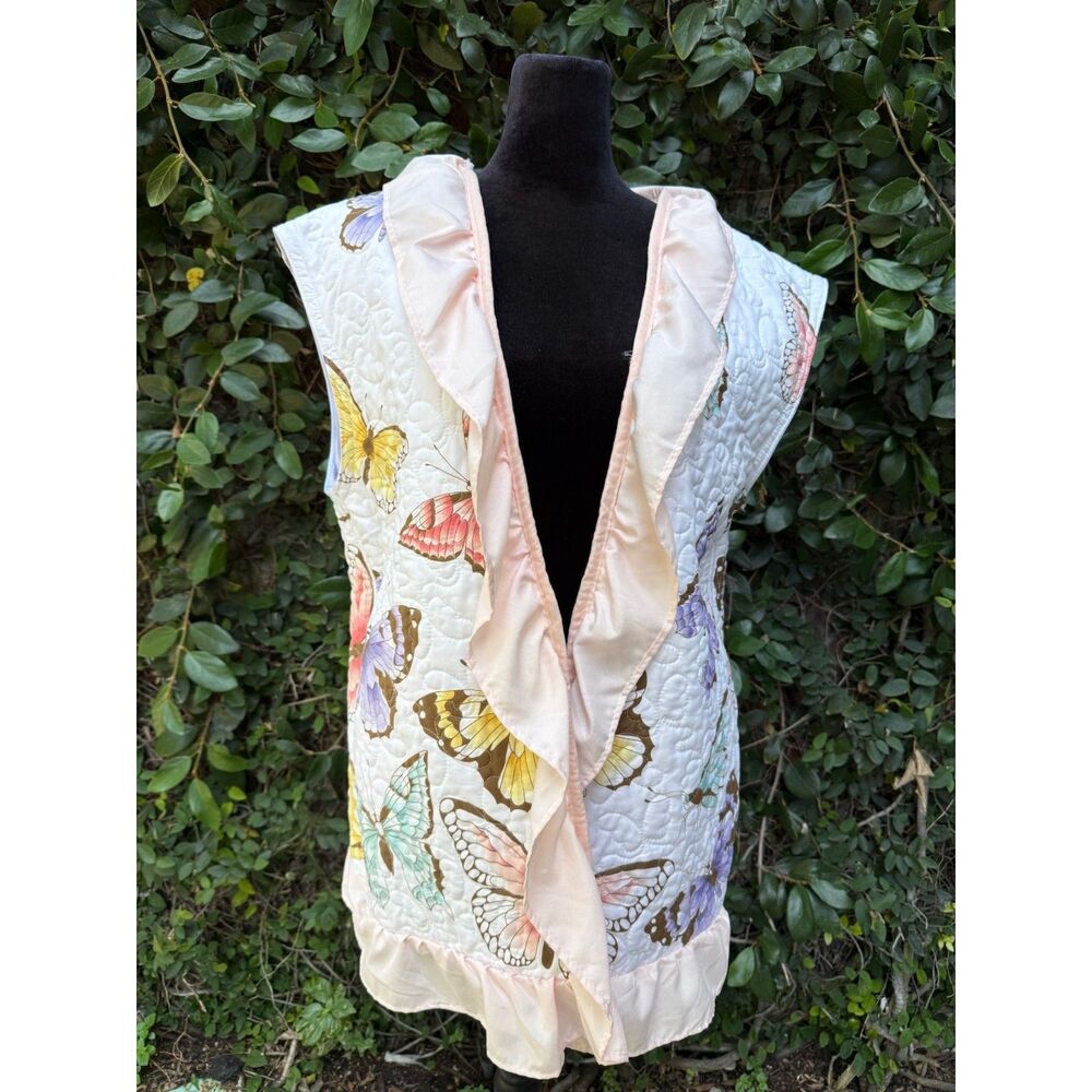 Upcycled Blanket Vest - Butterfly Quilt